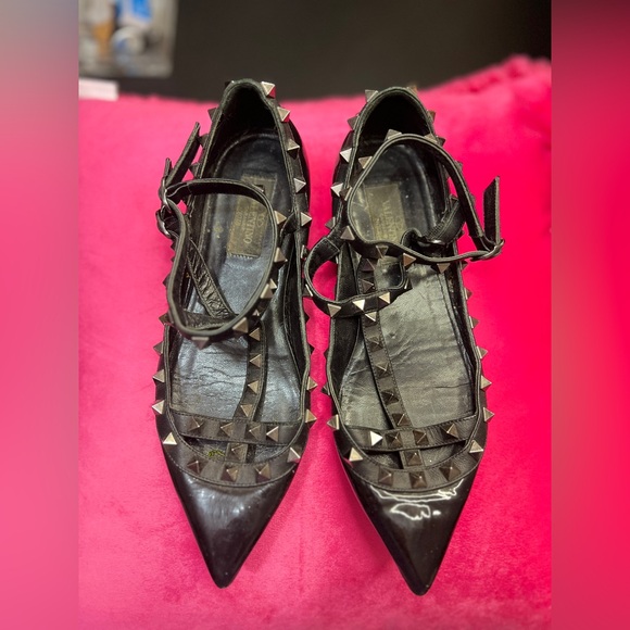 VALENTINO GARAVANI ROCKSTUD BALLET FLATS!! - Picture 2 of 6